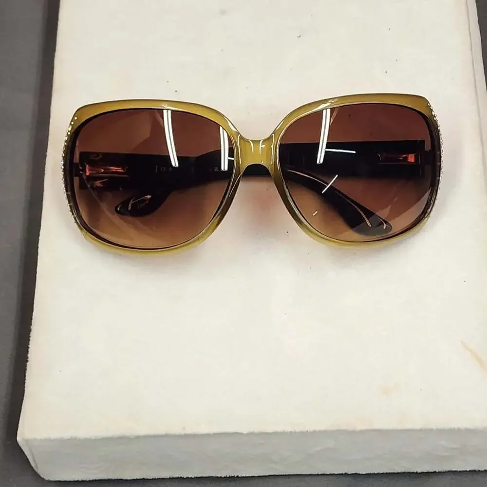 Joan Rivers Jeweled Sunglasses w Rhinestone Embellished Frames & Gradient Lenses